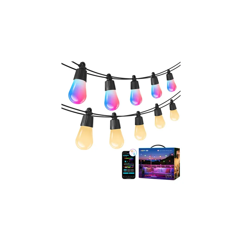 LEPRO ZB1-15 Wi-Fi String Lights, 15 m
